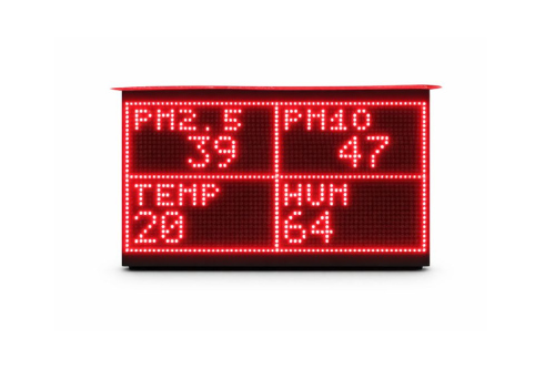 2×1 Feet Outdoor Air Pollution Monitoring LED Display Board